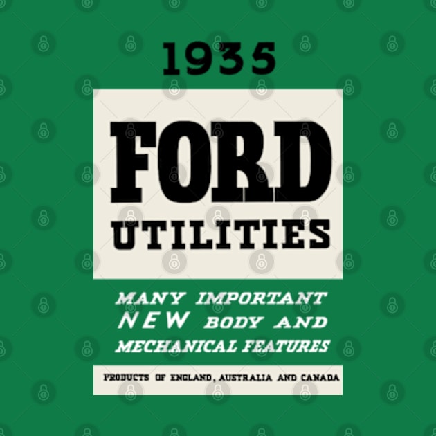 1935 FORD UTILITIES - brochure by Throwback Motors