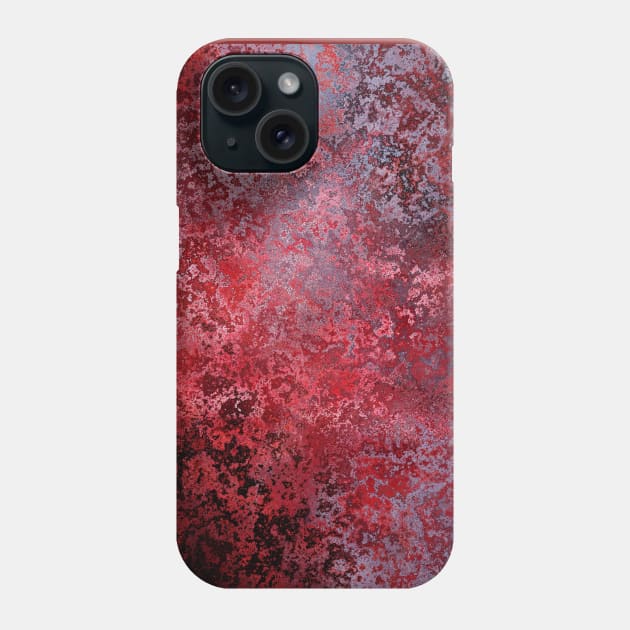 Distressed Red Texture Phone Case by EarlGreyTees