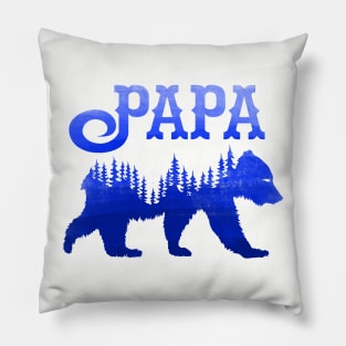 Papa Bear (Blue) Pillow