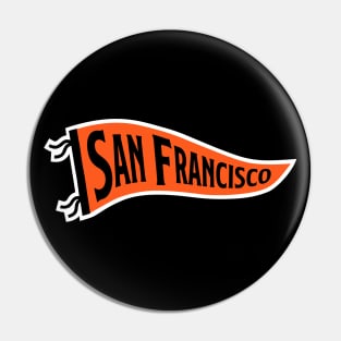 San Francisco Pennant - Black Pin