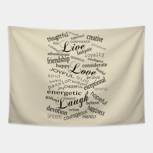 Live Love Laugh Tapestry