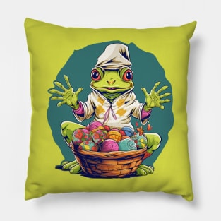 Hoppy Easter Frog Pillow