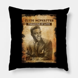 Vintage Old Paper 80s Style Clyde Mcphatter // treasure Of Love Pillow