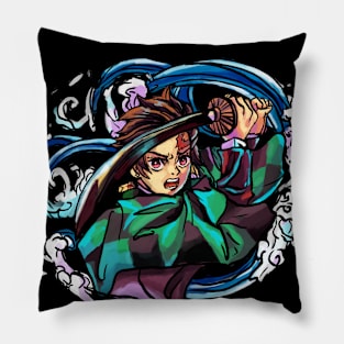 Tanjiro Demon Slayer Art Pillow