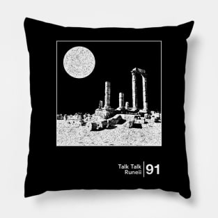 Talk Talk - Runeii / Minimal Style Graphic Artwork Design Pillow