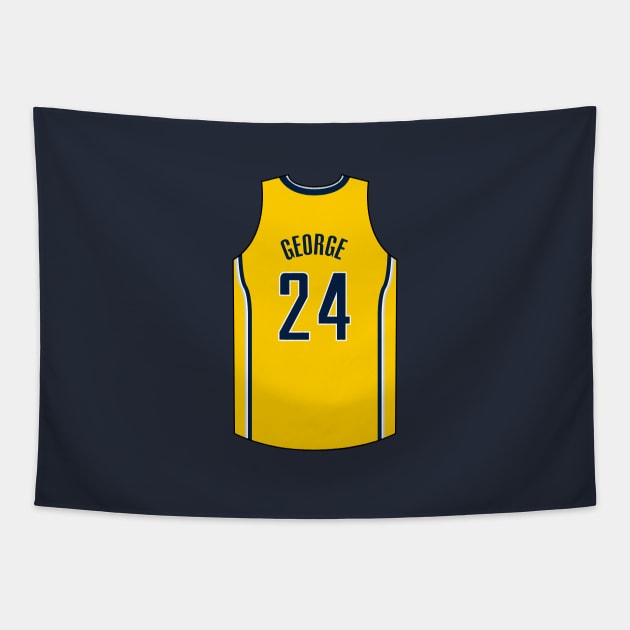 Paul George Indiana Jersey Qiangy Tapestry by qiangdade