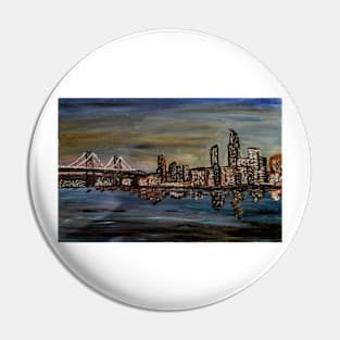 New york skyline Pin