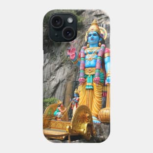 Colorful Hindu statue and carriage Phone Case