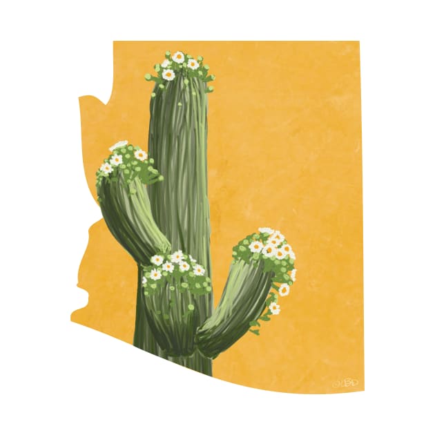 Arizona Saguaro Cactus Blossom by Lavenderbuttons