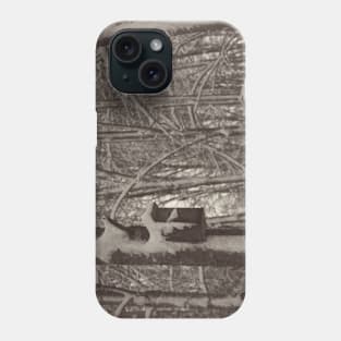 Bird feeder on a tree in winter Phone Case