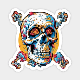 skull art design Magnet