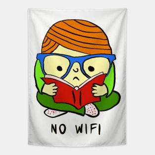 No WiFi, Read A Book Tapestry