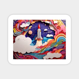 Celestial Ascent: A Coloring Adventure (140) Magnet