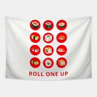 Roll one up sushi Tapestry