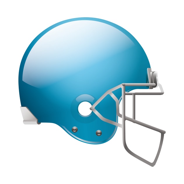 Original Football Helmet In Blue Color by Dmitriy