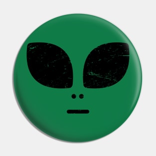 UFO Alien Face Pin