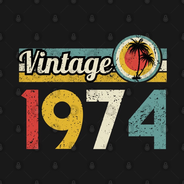 Vintage 1974 | 60 Years Old Gifts Vintage Born In 1964 Retro 60th Birthday by Senna Fashions