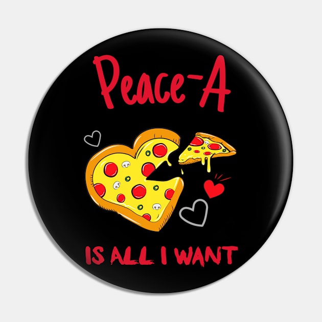 Pizza A Is All I Want Pizzamas Pin by Feminist Foodie