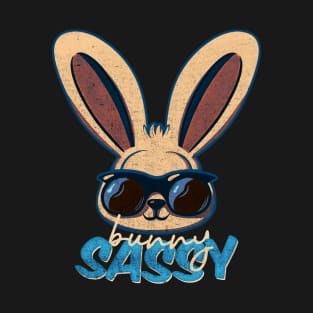 Sassy Bunny Rabbit Wearing Sunglasses Retro T-Shirt