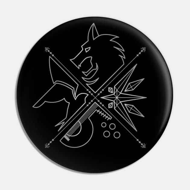 minimalist witcher Pin by ursulalopez