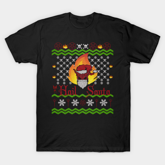 hail santa christmas jumper
