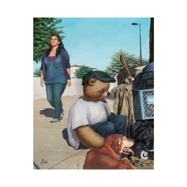 Homeless Teddy by 1Artdude