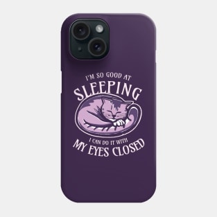 I can do it with my eyes closed Phone Case