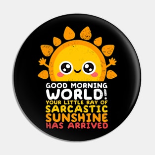 Sarcastic sunshine Pin