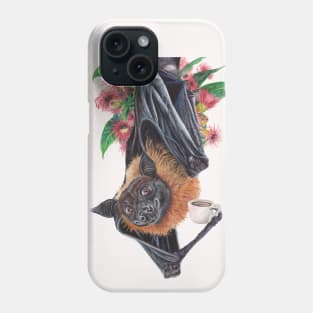 Batty Before Coffee Phone Case