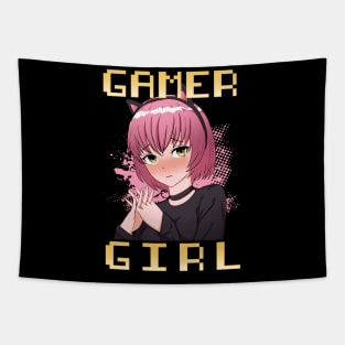 Gamer Girl Anime Cosplay Tapestry