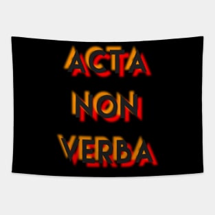 Acta Non Verba Tapestry