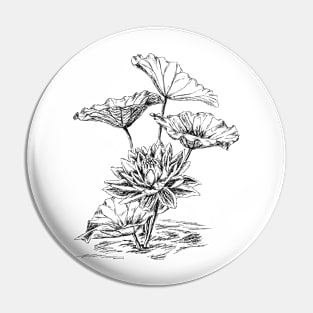 Lotus flower print Pin