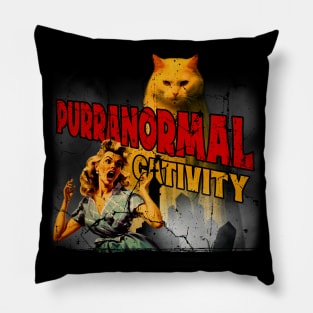 Retro Movie Purranormal Cativity Pillow
