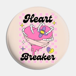 Heartbreaker Love Sucks Anti Love Anti Valentines Club Pin