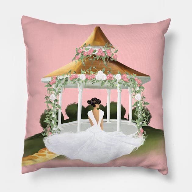 Just Married Pillow by digitaldoodlers