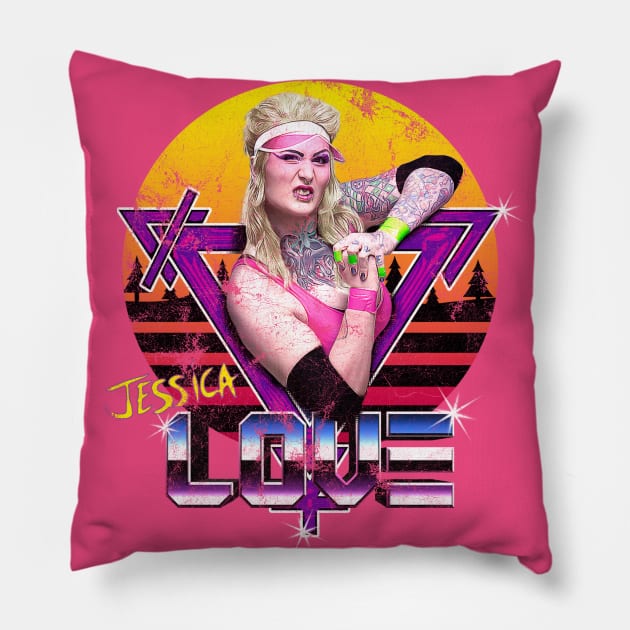 Jessica Love Retro 80's Pillow by JessicaLove