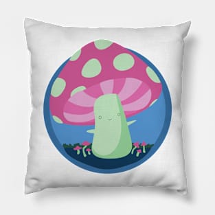 Poly Pride Mushroom Pillow