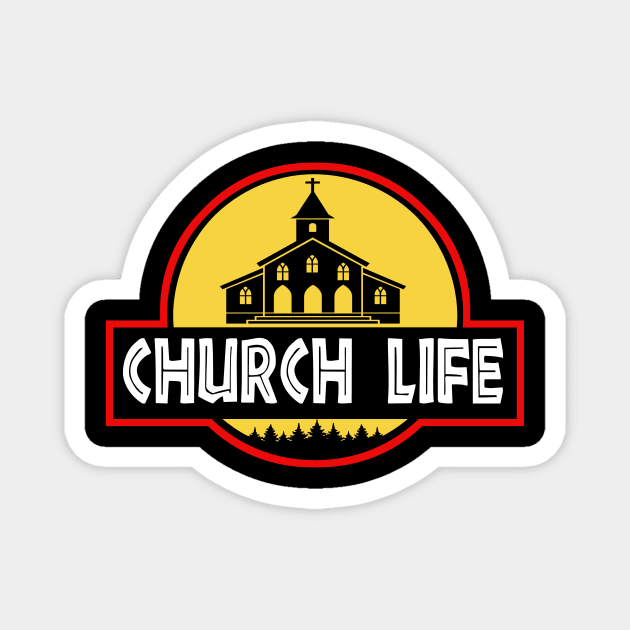 Church Life Jurassic Park Parody Magnet by Church Life