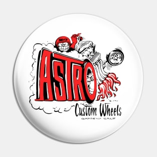 Astro Custom Wheels vintage Drag racing Pin