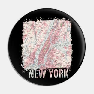 New york vintage Pin