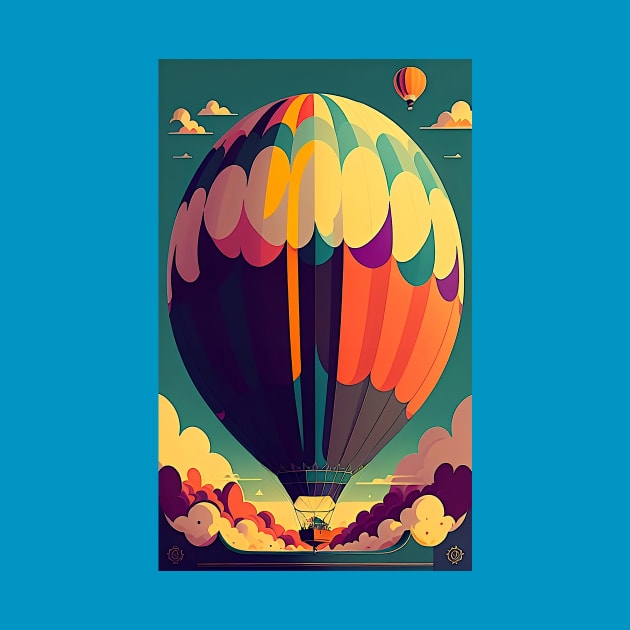 Vintage Hot Air Balloon by ArtBeatsGallery