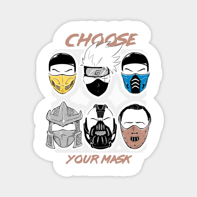 Choose Your Mask Magnet by UmbertoVicente