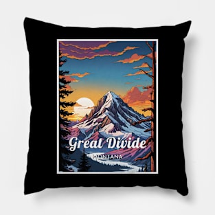 Great Divide ski Montana USA Pillow