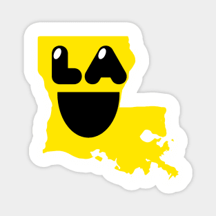 Louisiana States of Happynes- Louisiana Smiling Face Magnet