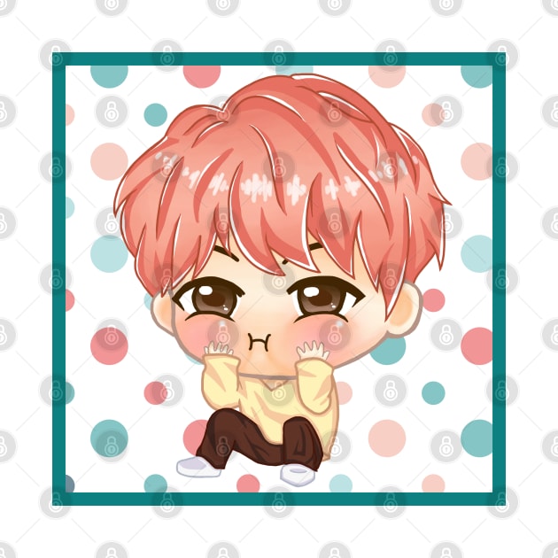 BTS KPOP CHIBI J-HOPE CUTE CHARACTER by moonquarius