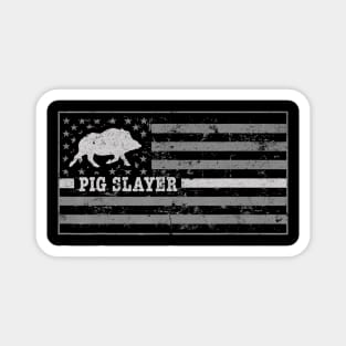 Wild Boar Hunter Pig Slayer Hog Hunting Gear Shirt Javelina Magnet