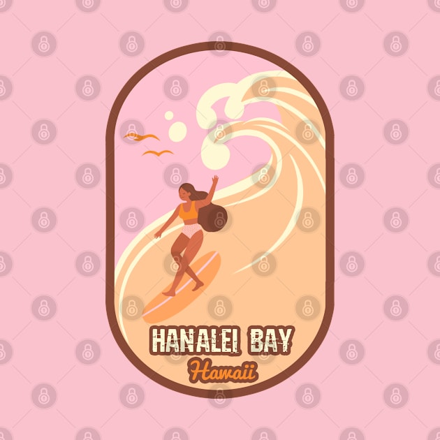 Hanalei Bay surf girl by LiquidLine