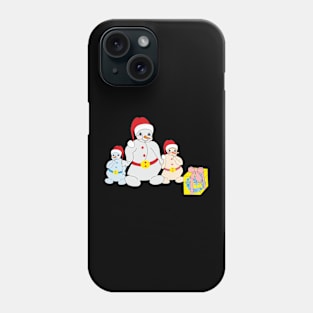 Snowman family Phone Case