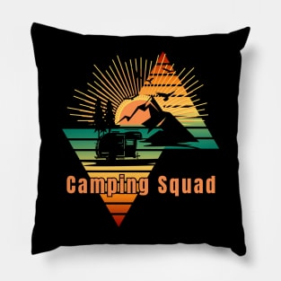Camping Squad Pillow