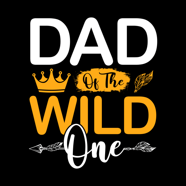 Dad of The Wild One Girl Birthday Matching Family Party by Albatross